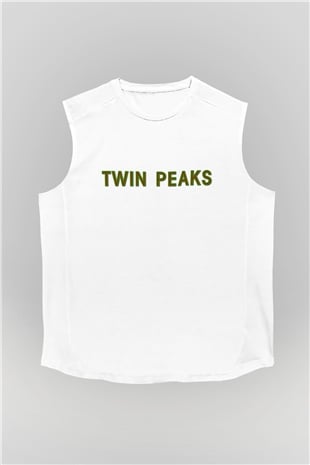 Twin Peaks Beyaz Unisex Kolsuz Tişört