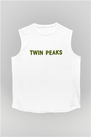 Twin Peaks Beyaz Unisex Kolsuz Tişört
