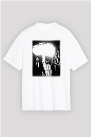 Twin Peaks Beyaz Unisex Oversize Tişört T-Shirt