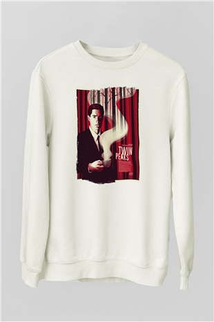 Twin Peaks Beyaz Unisex Sweatshirt