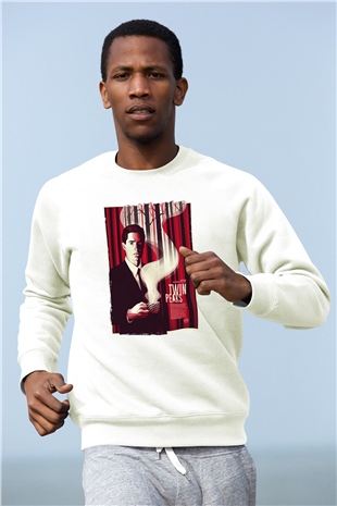 Twin Peaks Beyaz Unisex Sweatshirt