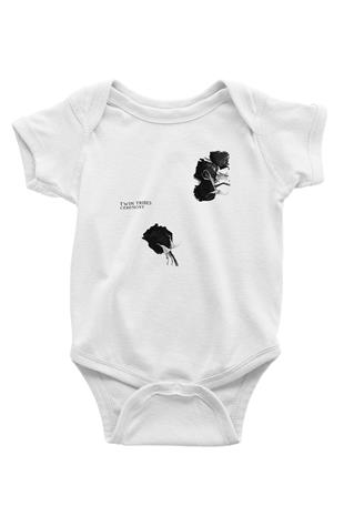 Twin Tribes Baskılı Beyaz Unisex Bebek Body - Zıbın