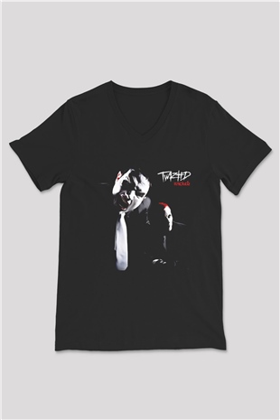 Twiztid Siyah Unisex V Yaka Tişört T-Shirt