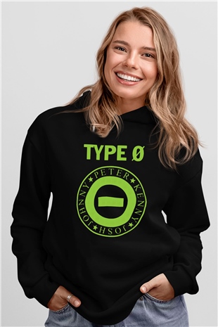 Type O Negative Siyah Unisex Kapşonlu Sweatshirt