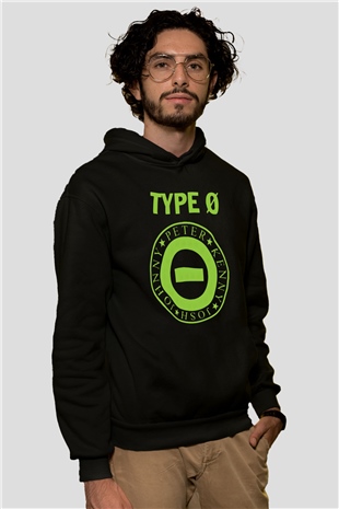 Type O Negative Siyah Unisex Kapşonlu Sweatshirt