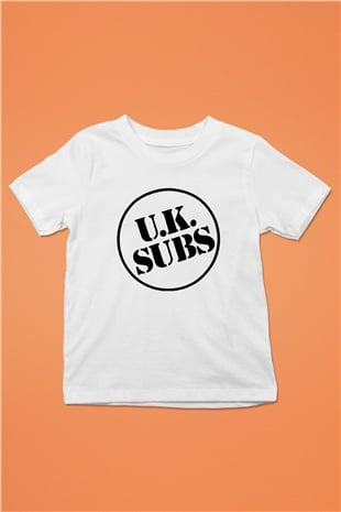 U.K. Subs Baskılı Beyaz Unisex Çocuk Tişört