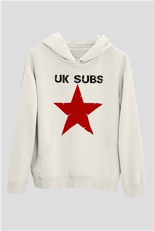 U.K. Subs Beyaz Unisex Hoodie