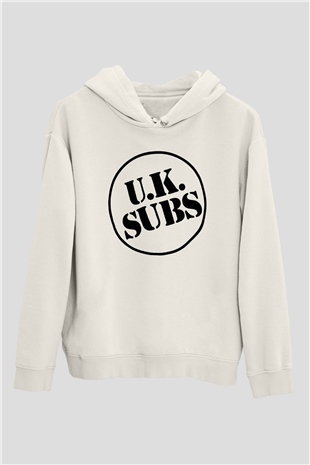 U.K. Subs Beyaz Unisex Hoodie
