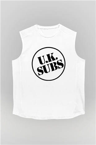 U.K. Subs Beyaz Unisex Kolsuz Tişört