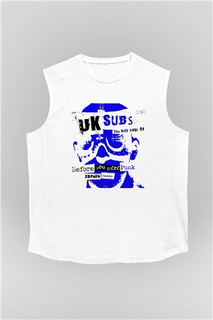 U.K. Subs Beyaz Unisex Kolsuz Tişört