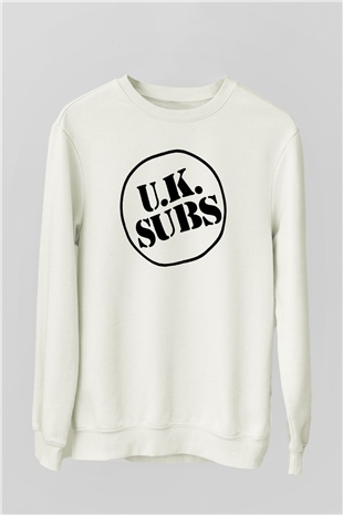 U.K. Subs Beyaz Unisex Sweatshirt