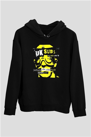 U.K. Subs Siyah Unisex Hoodie