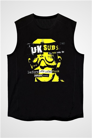 U.K. Subs Siyah Unisex Kolsuz Tişört