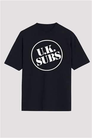 U.K. Subs Siyah Unisex Oversize Tişört T-Shirt