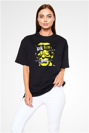 U.K. Subs Siyah Unisex Oversize Tişört T-Shirt