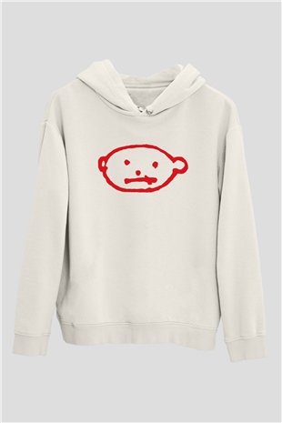 U2 Beyaz Unisex Hoodie