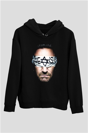 U2 Siyah Unisex Hoodie