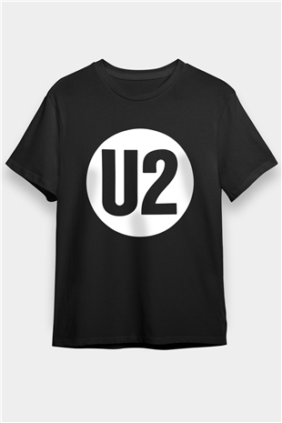 U2 Siyah Unisex Tişört T-Shirt - TişörtFabrikası