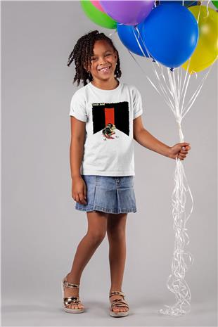 Uncle Acid Baskılı Beyaz Unisex Beyaz Çocuk Tişört - Tshirt