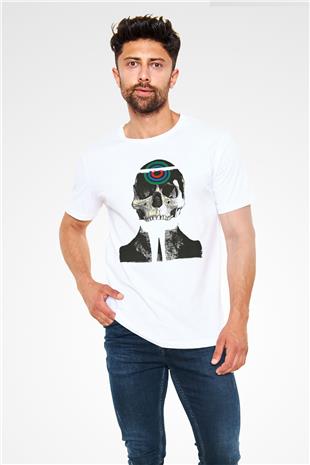 Uncle Acid Baskılı Unisex Beyaz Tişört - Tshirt