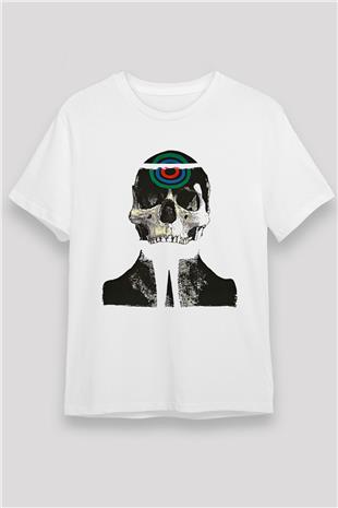 Uncle Acid Baskılı Unisex Beyaz Tişört - Tshirt