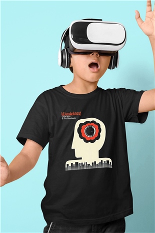 Uncle Acid Baskılı Unisex Siyah Çocuk Tişört - Tshirt