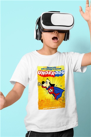 Underdog Beyaz Unisex  Çocuk Tişört