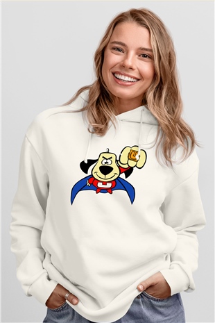 Underdog Beyaz Unisex Hoodie