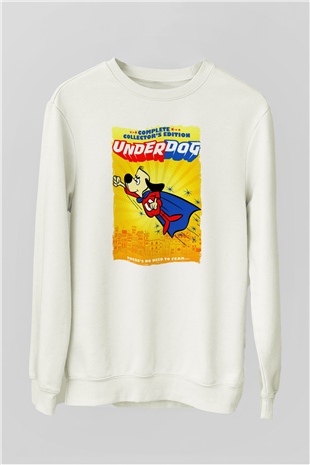 Underdog Beyaz Unisex  Sweatshirt