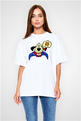Underdog Beyaz Oversize Tişört