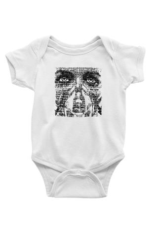 Underoath Baskılı Beyaz Unisex Bebek Body - Zıbın