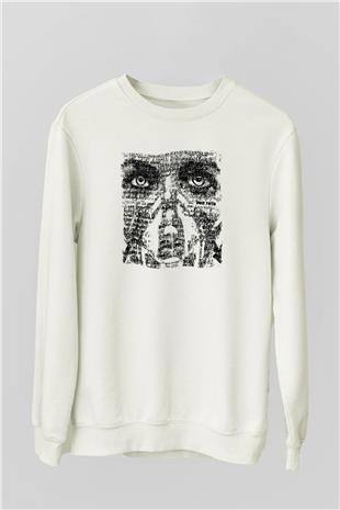 Underoath Baskılı Beyaz Unisex Sweatshirt