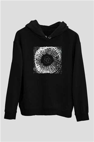Underoath Baskılı Unisex Siyah Kapüşonlu Sweatshirt