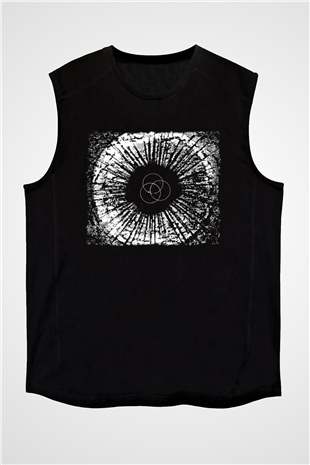 Underoath Baskılı Unisex Siyah Kolsuz Tişört - Tshirt