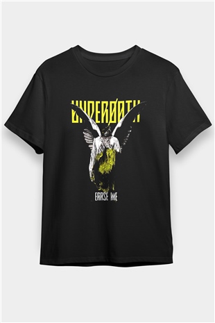 Underoath Baskılı Unisex Siyah Tişört - Tshirt
