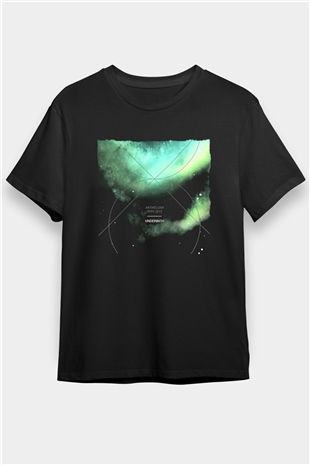 Underoath Baskılı Unisex Siyah Tişört - Tshirt
