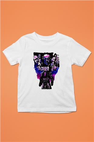 Undertaker Baskılı Beyaz Unisex Beyaz Çocuk Tişört - Tshirt