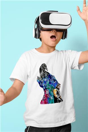 Undertaker Baskılı Beyaz Unisex Beyaz Çocuk Tişört - Tshirt