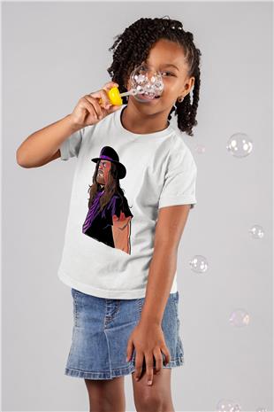 Undertaker Baskılı Beyaz Unisex Beyaz Çocuk Tişört - Tshirt