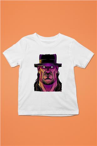 Undertaker Baskılı Beyaz Unisex Beyaz Çocuk Tişört - Tshirt