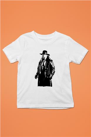 Undertaker Baskılı Beyaz Unisex Beyaz Çocuk Tişört - Tshirt