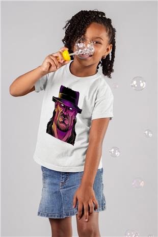 Undertaker Baskılı Beyaz Unisex Beyaz Çocuk Tişört - Tshirt