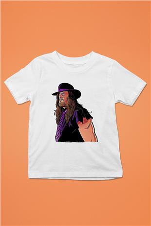 Undertaker Baskılı Beyaz Unisex Beyaz Çocuk Tişört - Tshirt