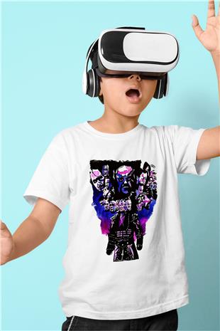 Undertaker Baskılı Beyaz Unisex Beyaz Çocuk Tişört - Tshirt