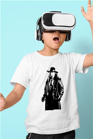 Undertaker Baskılı Beyaz Unisex Beyaz Çocuk Tişört - Tshirt