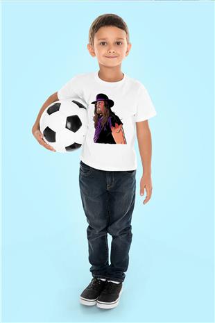Undertaker Baskılı Beyaz Unisex Beyaz Çocuk Tişört - Tshirt