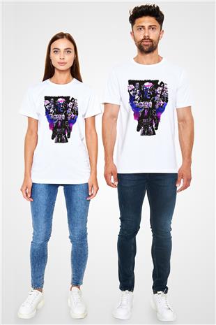 Undertaker Unisex Baskılı Beyaz Tişört - Tshirt