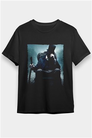 Abraham Lincoln Vampir Avcısı (Abraham Lincoln Vampire Hunter) Baskılı Siyah T-shirt