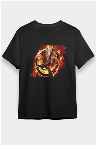 Açlık Oyunları (The Hunger Games) Baskılı Siyah Tişört