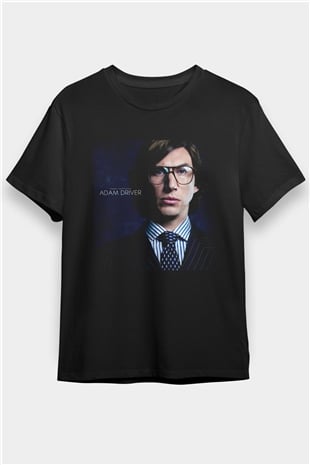 Adam Driver Baskılı Siyah Tişört